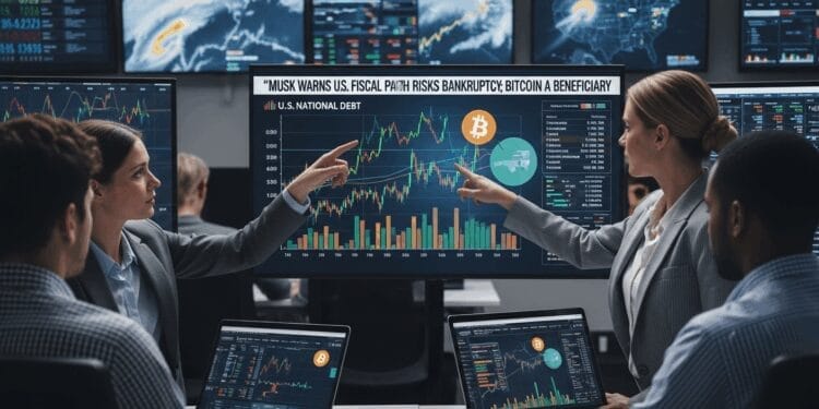 Musk Warns US Fiscal Path Risks Bankruptcy; Bitcoin a Beneficiary
