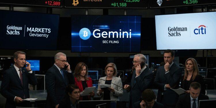 Gemini Files SEC Paperwork for IPO; Goldman, Citi Advise