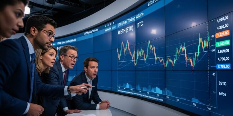 Ether Futures Briefly Outpace Bitcoin in Trading Volume