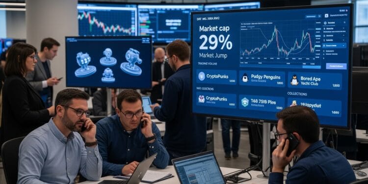 NFT Market Cap Jumps 29% as CryptoPunks Lead Revival