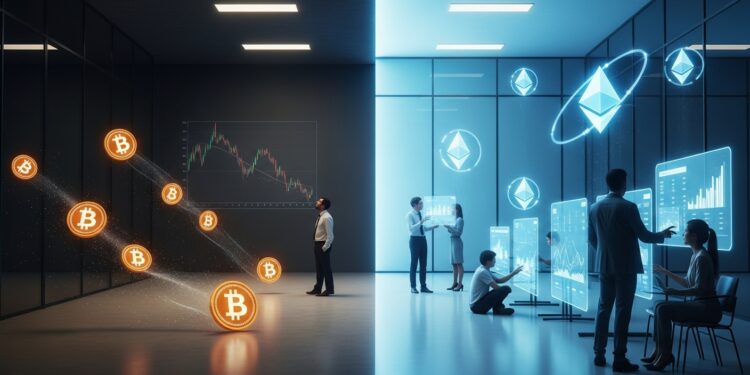 Bitcoin ETFs See $751M Outflow as Ether ETFs Gain $3.9B