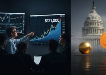 Bitcoin Hits $121K as US Shutdown Ignites Gold Trade