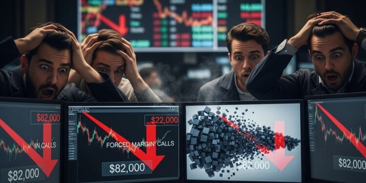 $2 Billion Liquidated as Bitcoin Tumbles Past $82K