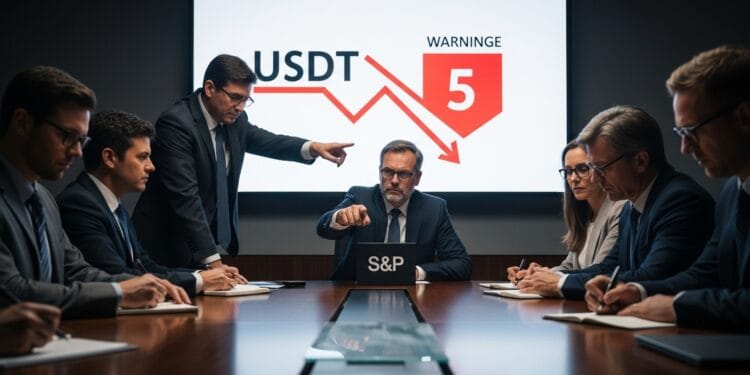 S&P Downgrades Tether USDT Stability Score to Weakest 5